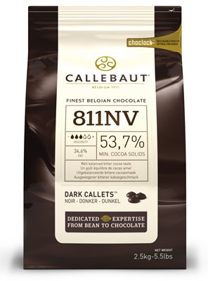 Callebaut黑朱古力粒(54%)(2.5kg)(批發貨品)