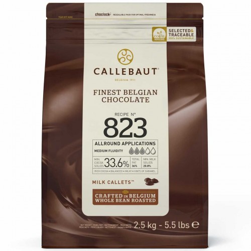 Callebaut牛奶朱古力粒(34%)(2.5kg)(批發貨品)